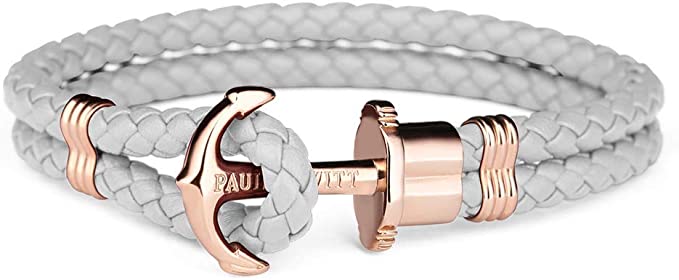 PAUL HEWITT Anker Armband PHREP - Lederarmband mit Anker Schmuck aus IP-Edelstahl für Damen und Herren