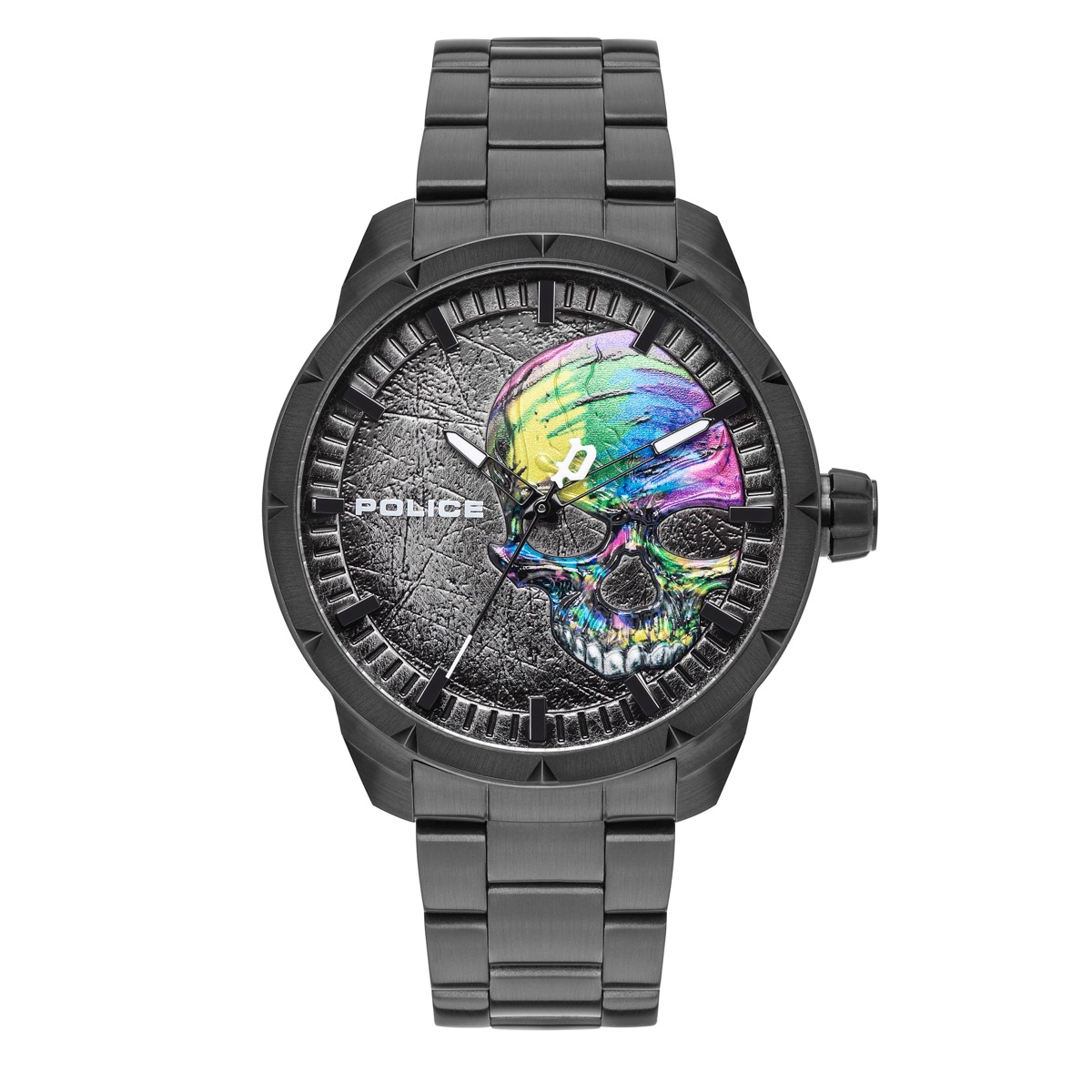 POLICE HERRENUHR NEIST - TOTENKOPF RAINBOW