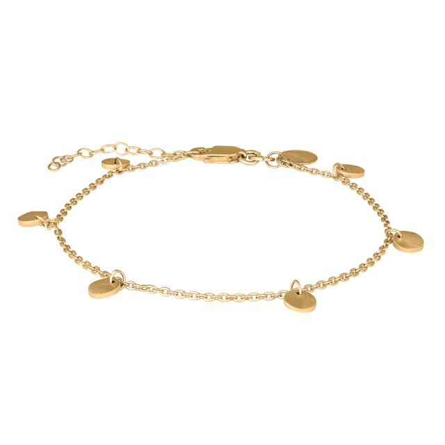  NORDAHL Vergoldet Silber Armband DISC52 5mm 