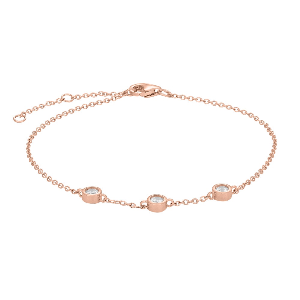 Joanli Nor Swarovski Damen Armband Amy Nor by JLN 4 mm rosévergoldet